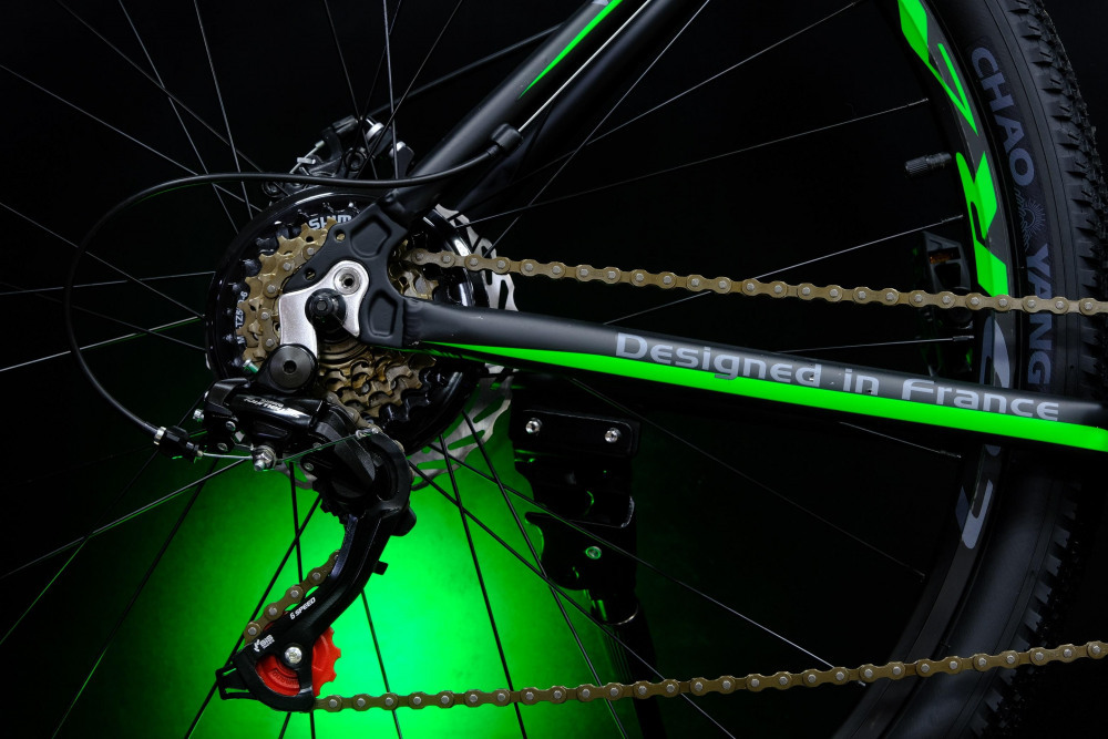 Lorak MAX 190 Матовый Чёрный/Зелёный 19р (на рост 171-182)