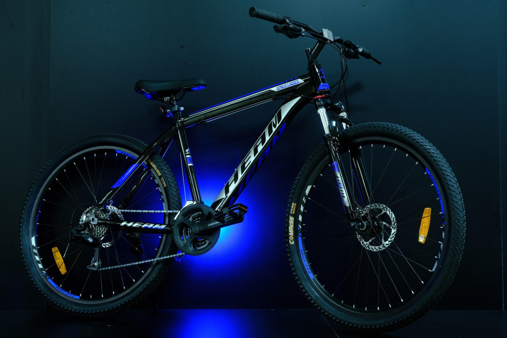 HEAM ALPHA 27,5 Cassete Чёрный/Синий глянец рама 21 (на рост 183-190)