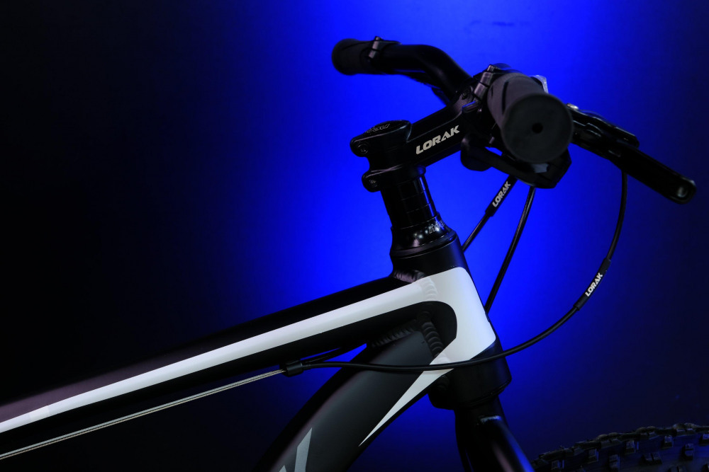 LORAK FAT Safe 26 Матовый Чёрный/Белый рама 21 (на рост 183-190)