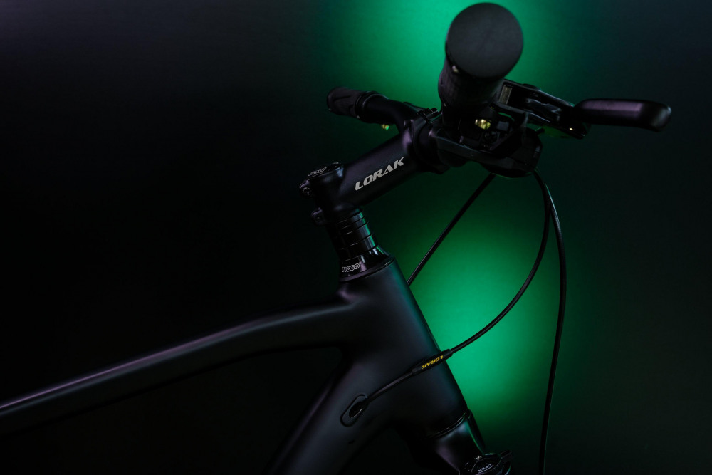 LORAK Sel 9000 8 sp Матовый Чёрный/Зелёный 19р (на рост 183-190)